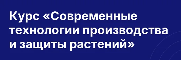 Курс «Современные технологии производства и защиты растений»