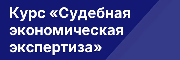 Курс «Судебная экономическая экспертиза»