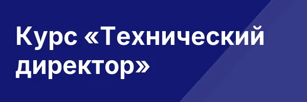Курс «Технический директор»