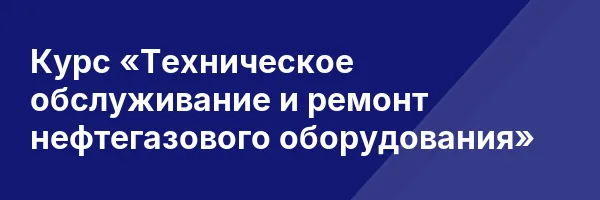 Курс «Техническое обслуживание и ремонт нефтегазового оборудования»