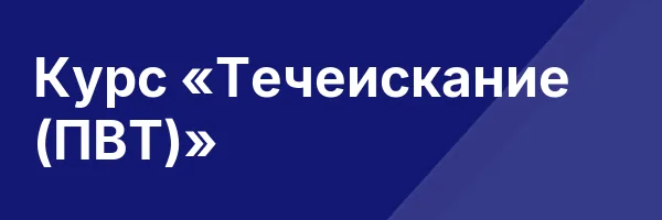 Курс «Течеискание (ПВТ)»
