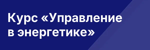 Курс «Управление в энергетике»
