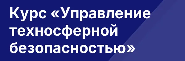 Курс «Управление техносферной безопасностью»