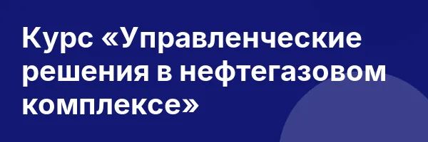 Курс «Управленческие решения в нефтегазовом комплексе»