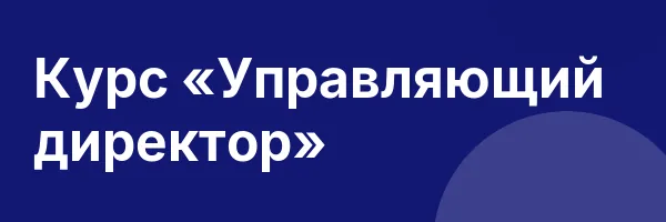 Курс «Управляющий директор»