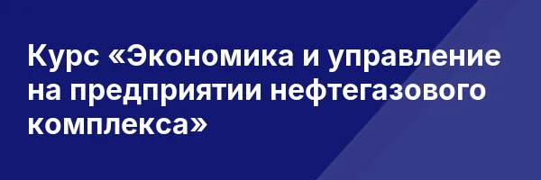 Курс «Экономика и управление на предприятии нефтегазового комплекса»