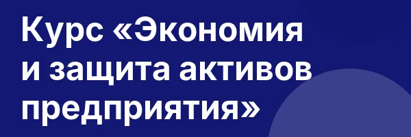 Курс «Экономия и защита активов предприятия»