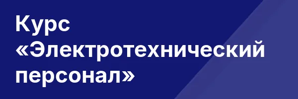 Курс «Электротехнический персонал»