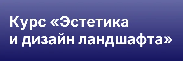 Курс «Эстетика и дизайн ландшафта»