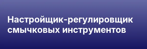 Настройщик-регулировщик смычковых инструментов