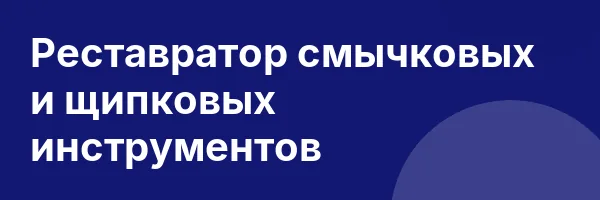 Реставратор смычковых и щипковых инструментов