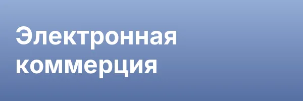 Электронная коммерция