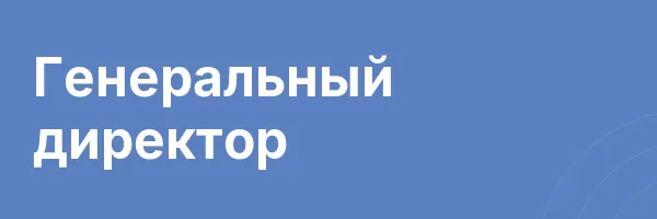 Генеральный директор