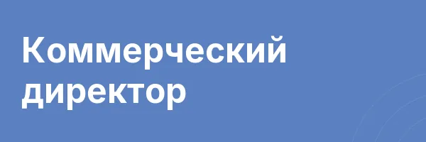Коммерческий директор