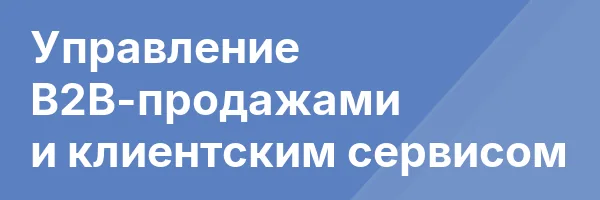 Управление B2B-продажами и клиентским сервисом