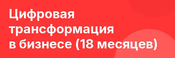 Цифровая трансформация в бизнесе (18 месяцев)
