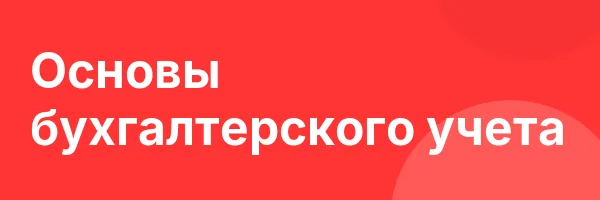 Основы бухгалтерского учета