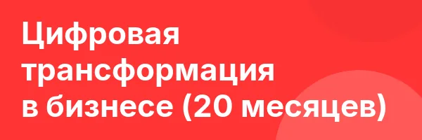 Цифровая трансформация в бизнесе (20 месяцев)