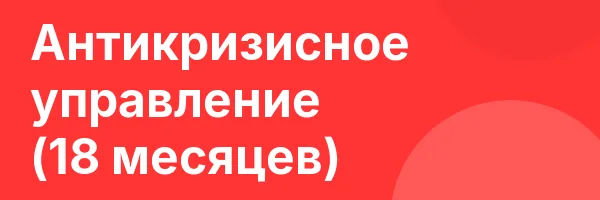 Антикризисное управление (18 месяцев)