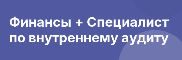 Финансы + Специалист по внутреннему аудиту