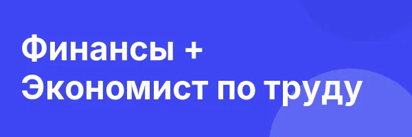 Финансы + Экономист по труду