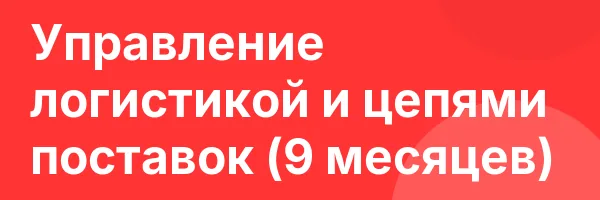 Управление логистикой и цепями поставок (9 месяцев)