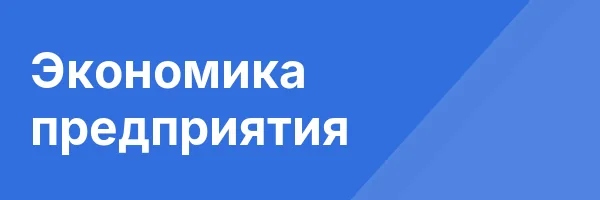 Экономика предприятия
