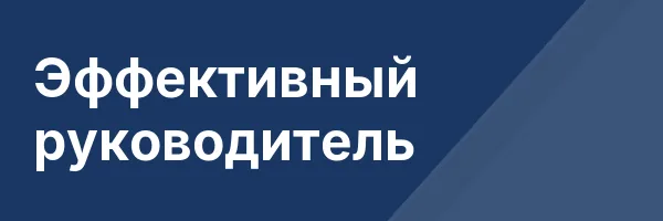Эффективный руководитель