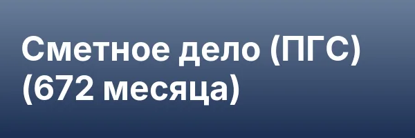 Сметное дело (ПГС) (672 месяца)