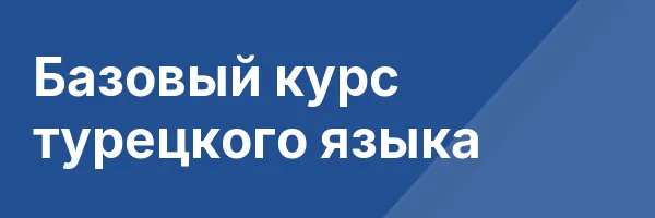 Базовый курс турецкого языка