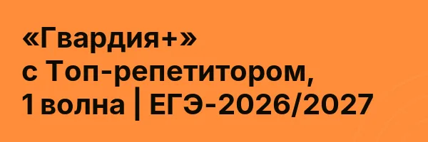 «Гвардия+» с Топ-репетитором, 1 волна | ЕГЭ-2026/2027