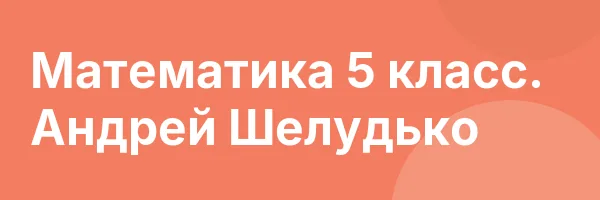 Математика 5 класс. Андрей Шелудько