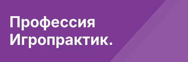 Профессия Игропрактик.