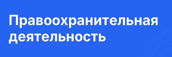 Правоохранительная деятельность