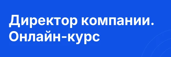 Директор компании. Онлайн-курс