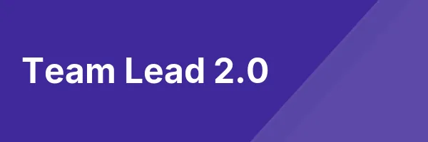 Team Lead 2.0