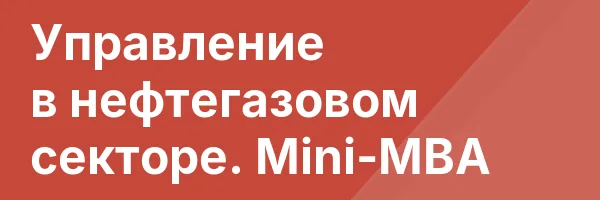 Управление в нефтегазовом секторе. Mini-MBA