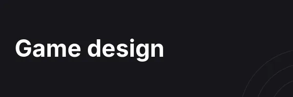 Game design