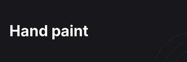 Hand paint