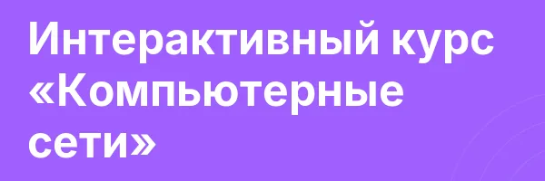 Интерактивный курс «Компьютерные сети»