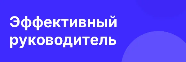 Эффективный руководитель