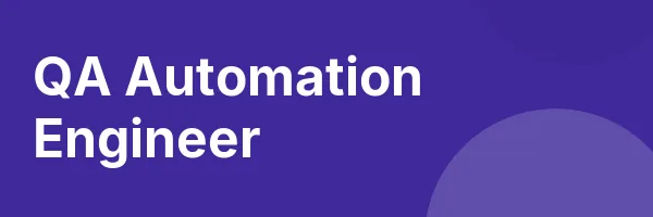 QA Automation Engineer