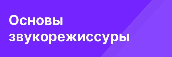 Основы звукорежиссуры
