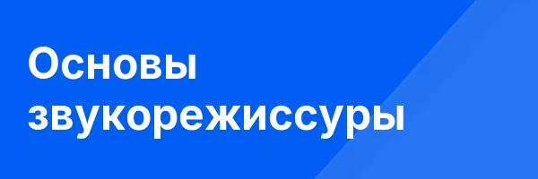 Основы звукорежиссуры
