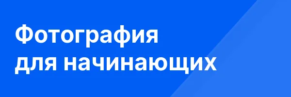 Фотография для начинающих