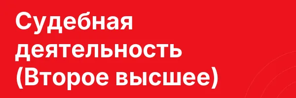 Судебная деятельность (Второе высшее)