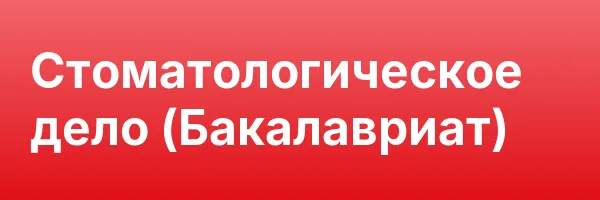 Стоматологическое дело (Бакалавриат)