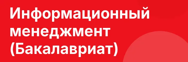 Информационный менеджмент (Бакалавриат)