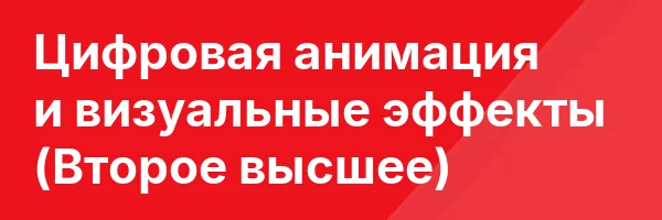 Цифровая анимация и визуальные эффекты (Второе высшее)