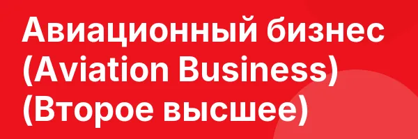 Авиационный бизнес (Aviation Business) (Второе высшее)